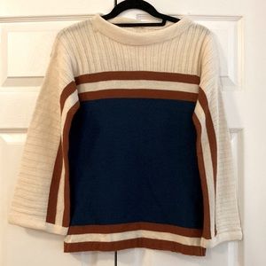 True Vintage Old Money Ski Sweater with Bell Sleeves